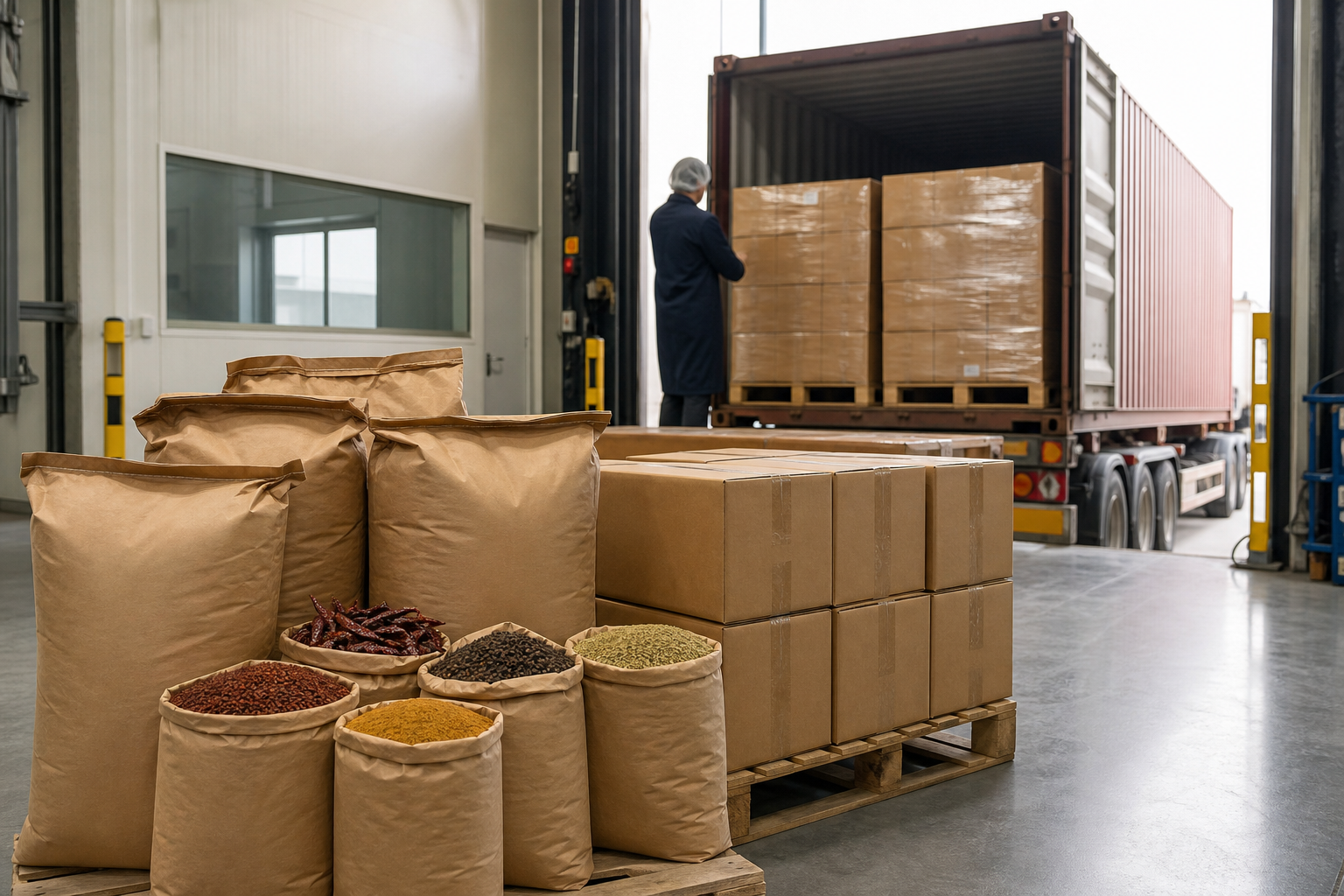 Export route planning visual for international spice programmes